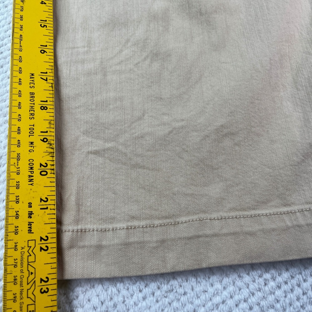 Maeve Anthropologie Womens 2P Tan Pleated High Rise Wide Leg Cropped Pants Khaki - Picture 10 of 10